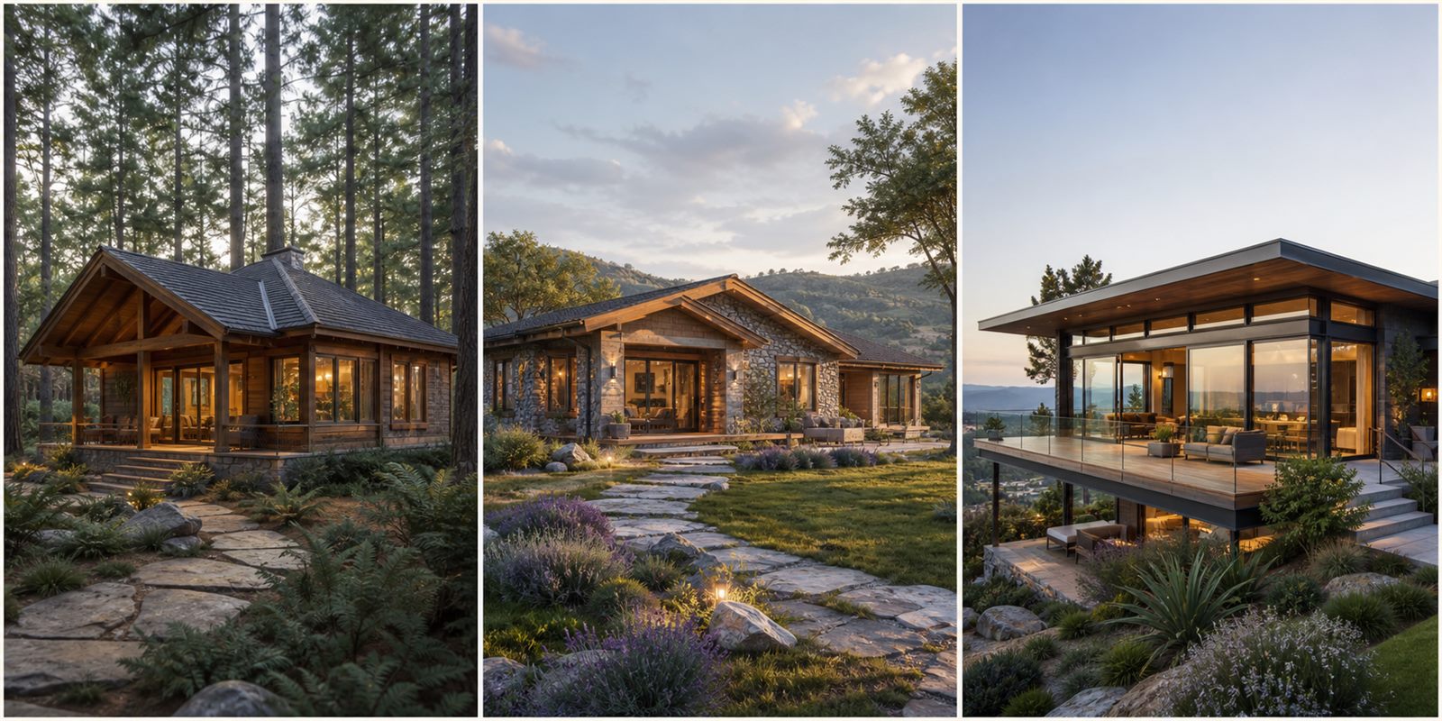 Bungalov örnek 3D konseptleri